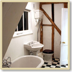 Grade II listed timber framed house - bathroom (after)