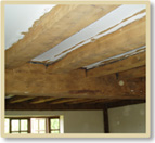 Grade II listed building, C1700 - ceiling (after)