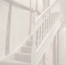 Grade II listed building, C1700 - hallway after sand blasting work